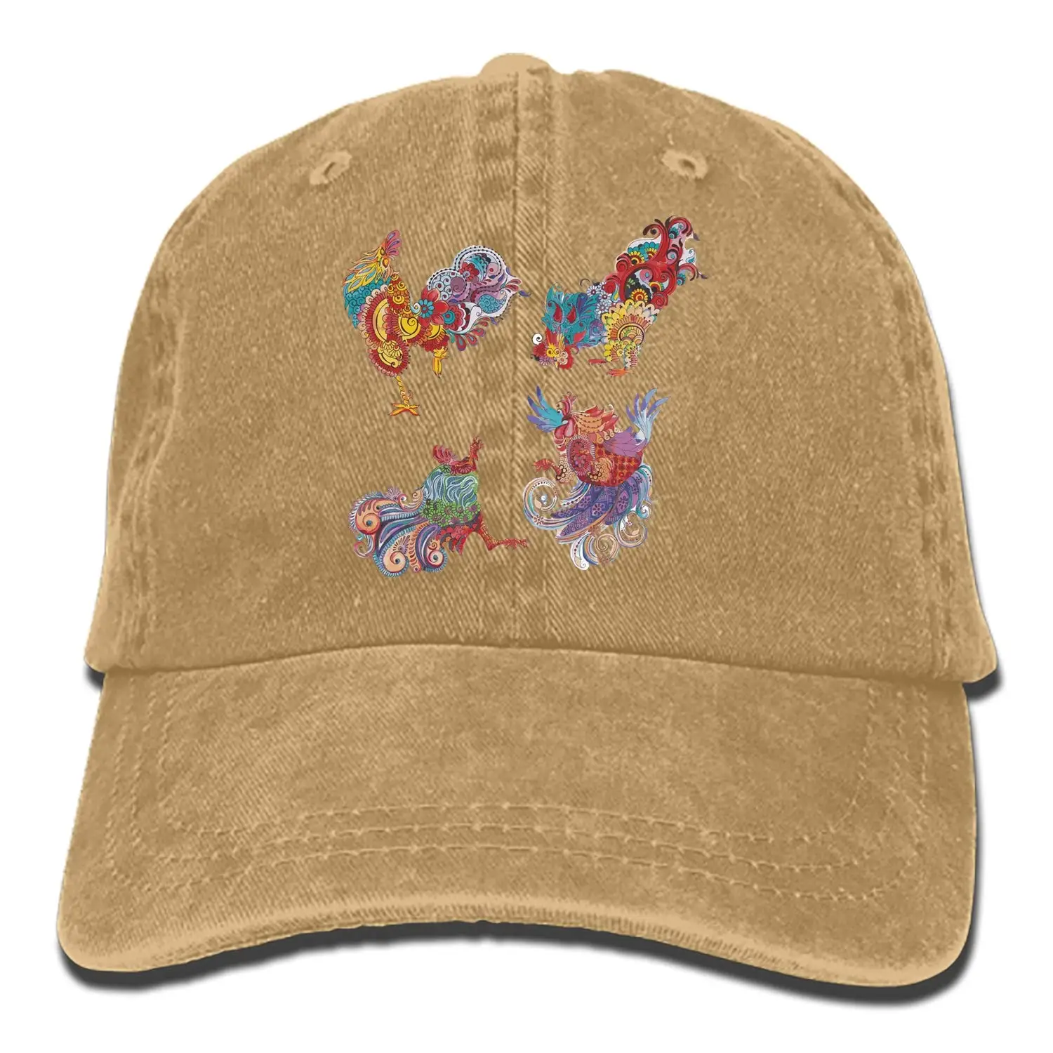 Джинсовая ткань Регулируемая Милая Единорог винтажная бейсболка