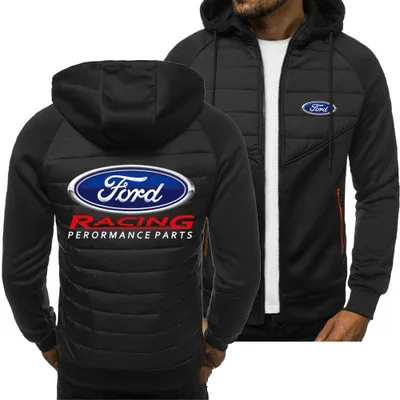 

2020 New Men Hoodies Ford racing Spring Autumn Jacket Casual Sweatshirt Long Sleeve Zipper Hoody