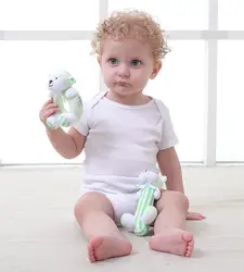 Jjovce младенец игрушечный колокольчик с кольцом детская погремушка круг стержень новорожденных плюшевые тканевые игрушки обезьяна Набор