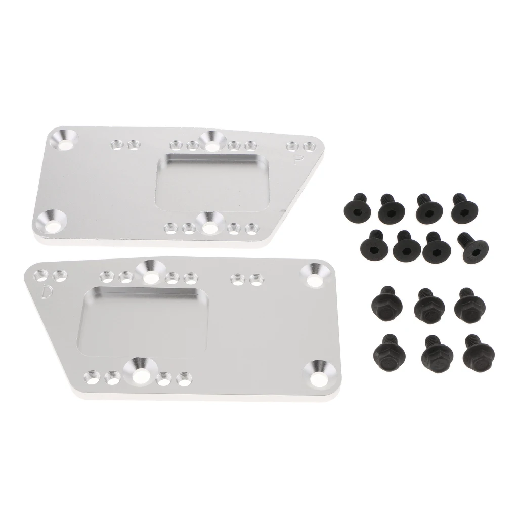 LS1 Engine Mount Adapter Plates -SBC LS 4 Position - Silver 210x110x10mm