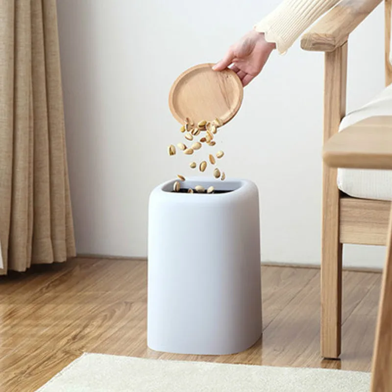 LEDFRE квадратная пластиковая мусорная корзина Северной Европы для кухни живых