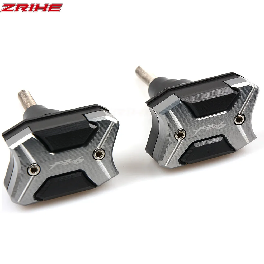 С FZ-6 логотипом мотоцикла cnc алюминиевая рама Краш колодки корпус двигателя ползунки протектор для Yamaha FZ6 2006