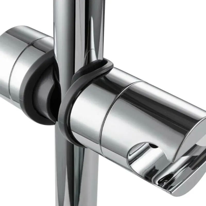 20-25mm Replacement Chrome Shower Head Rail Slider Holder Adjustable Bracket Mirror Chrome Plated, Easy Installation