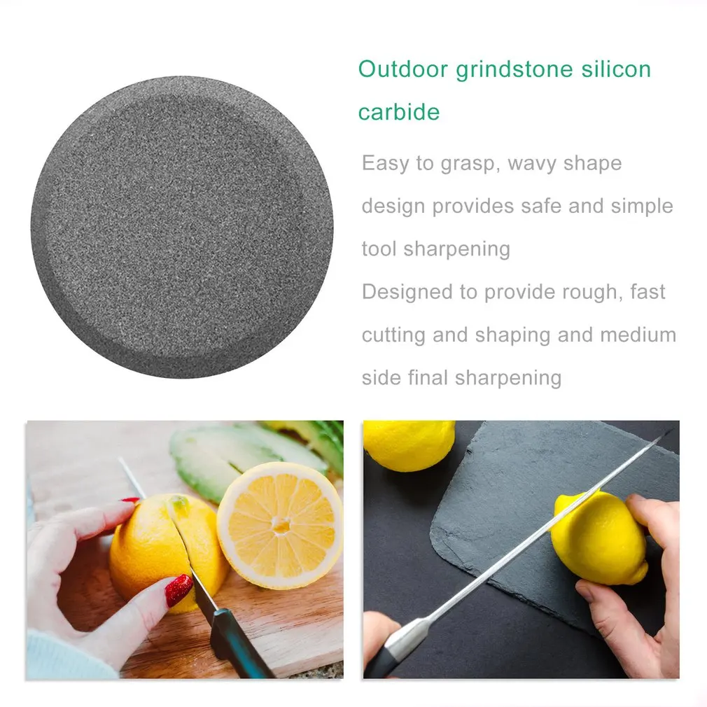 

1Pc Multi-Purpose Household Knife Whetstone Round Double-Sided Sharpening Stone Hand Dual Grit Tool For Kitchen Accessories Tool