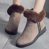 Winter Snow Ankle Boots For Women Casual Woman Shoe Suede Winter Boots Zipper Female Plush Furry Boots Platform Botas Mujer ► Photo 2/6