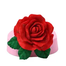 1 шт. 8,3X7,9X2,3 см DIY большая роза цветы формы силиконовые Форма для фонданов, шоколада выпечки торта кухонное приспособление для декорирования инструмент