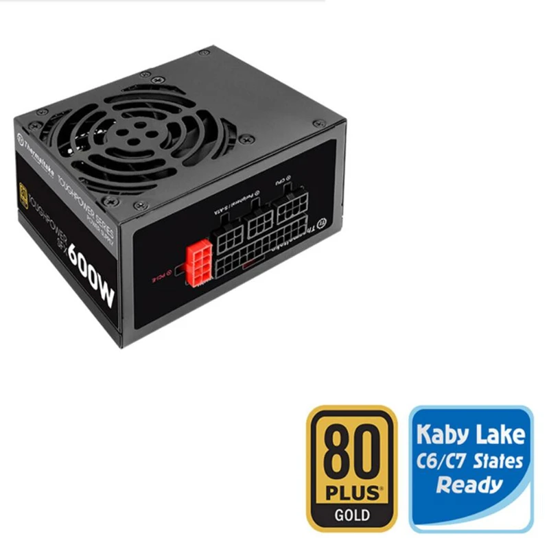 Блок питания для Thermaltake(Tt) жесткий SFX питания 600 Вт 12 в полный модуль 80 плюс Золотой бесшумный блок питания 450 Вт блок питания STP-600AH1FEG