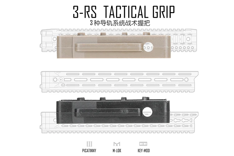 KEYMOD& MLOK Rail тактическая рукоятка для принадлежности для охоты, оружие, стрельба нейлоновая ручка Запчасти для страйкбола