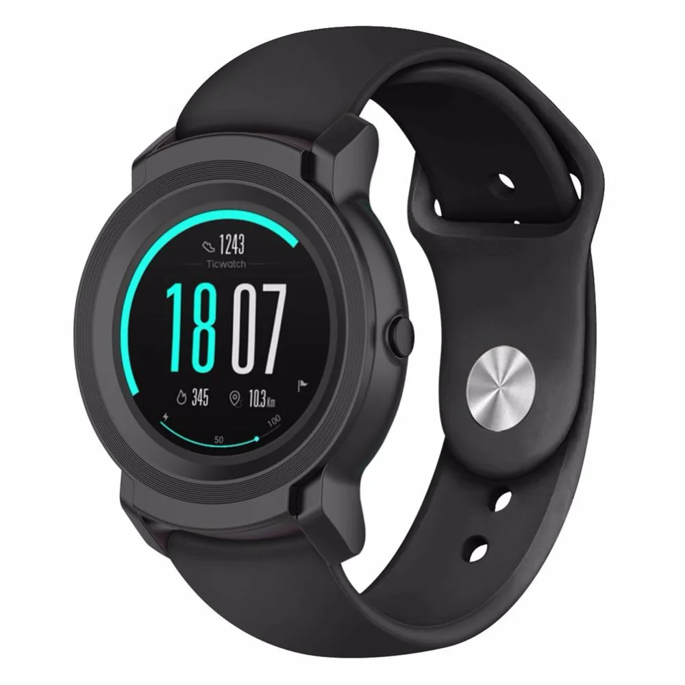 Ремешок для спортивных часов для Ticwatch E2/S2/Pro Аксессуары для часов 22 мм силиконовый браслет ремешок для Huami Amazfit Pace GTR 47 мм Stratos