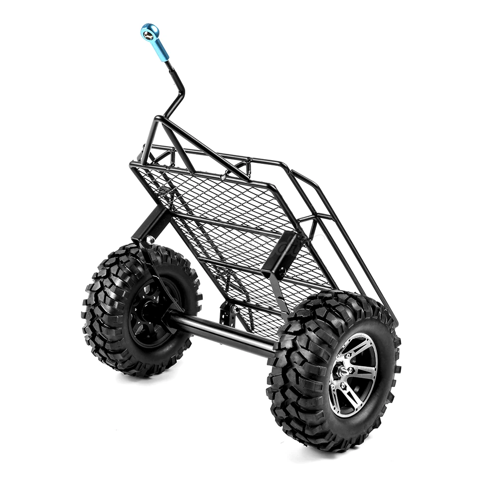 Metal Hitch Mount Trailer Simulation Trailer For RC Rock Cralwer Car Axial SCX10 Traxxas TRX4 TAMIYA CC01 D90 Cars Hopper (6)