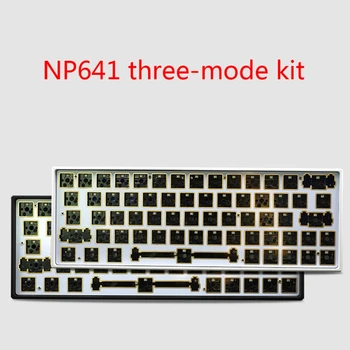 شراءNP641 اللاسلكية/السلكية/بلوتوث ثلاثة طرق RGB الساخن مبادلة للبرمجة PCB لوحة الكرز MX الميكانيكية لوحة المفاتيح لتقوم بها بنفسك عدة