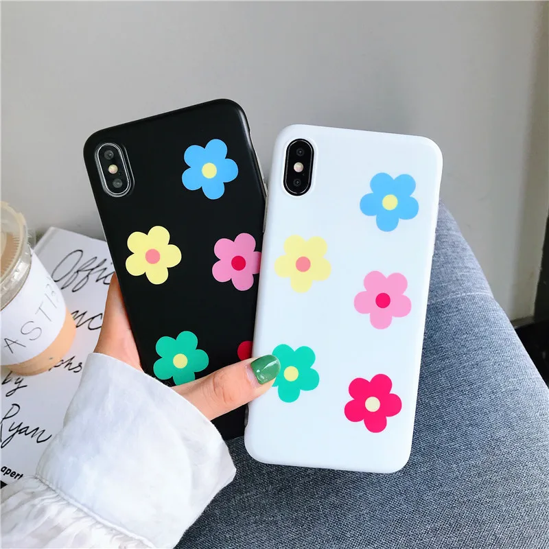 INS Hipster Hyuna Flower iphonexs MAX Phone Case iPhone 8/7plus Applicable Shatter-resistant Soft XR6