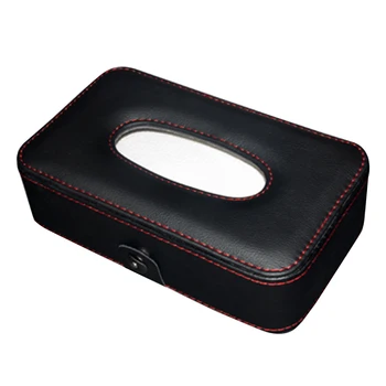 

Multifunctional Car Tissue Box Holder Seat Back Headrest Hanging Leather Tissue Case Interior Accessories