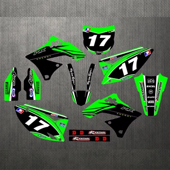 

Motorcycle stickers custom complete tool graphics background decal sticker quantity luster for the team KXF250 09-12 2009 2012