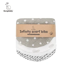 Kangobaby bufanda Infinity de muselina orgánica, conjunto de babero para bebé, decoraciones de Festival, regalo para recién nacido