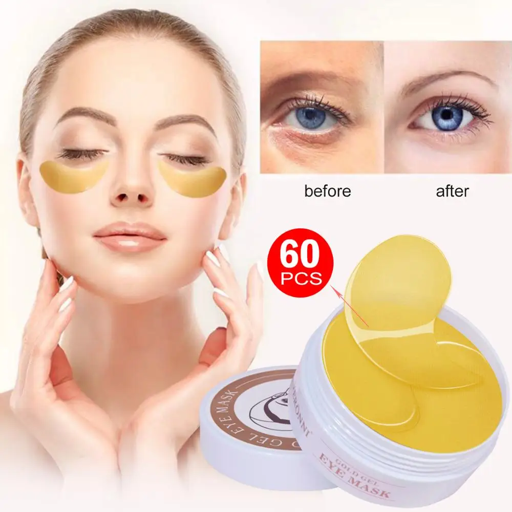 

VERONNI Gold Seaweed green Crystal Collagen Eye Mask Anti Aging/Dark Circles/Puffiness Moisturizing Eye Masks Gel Eye Pads