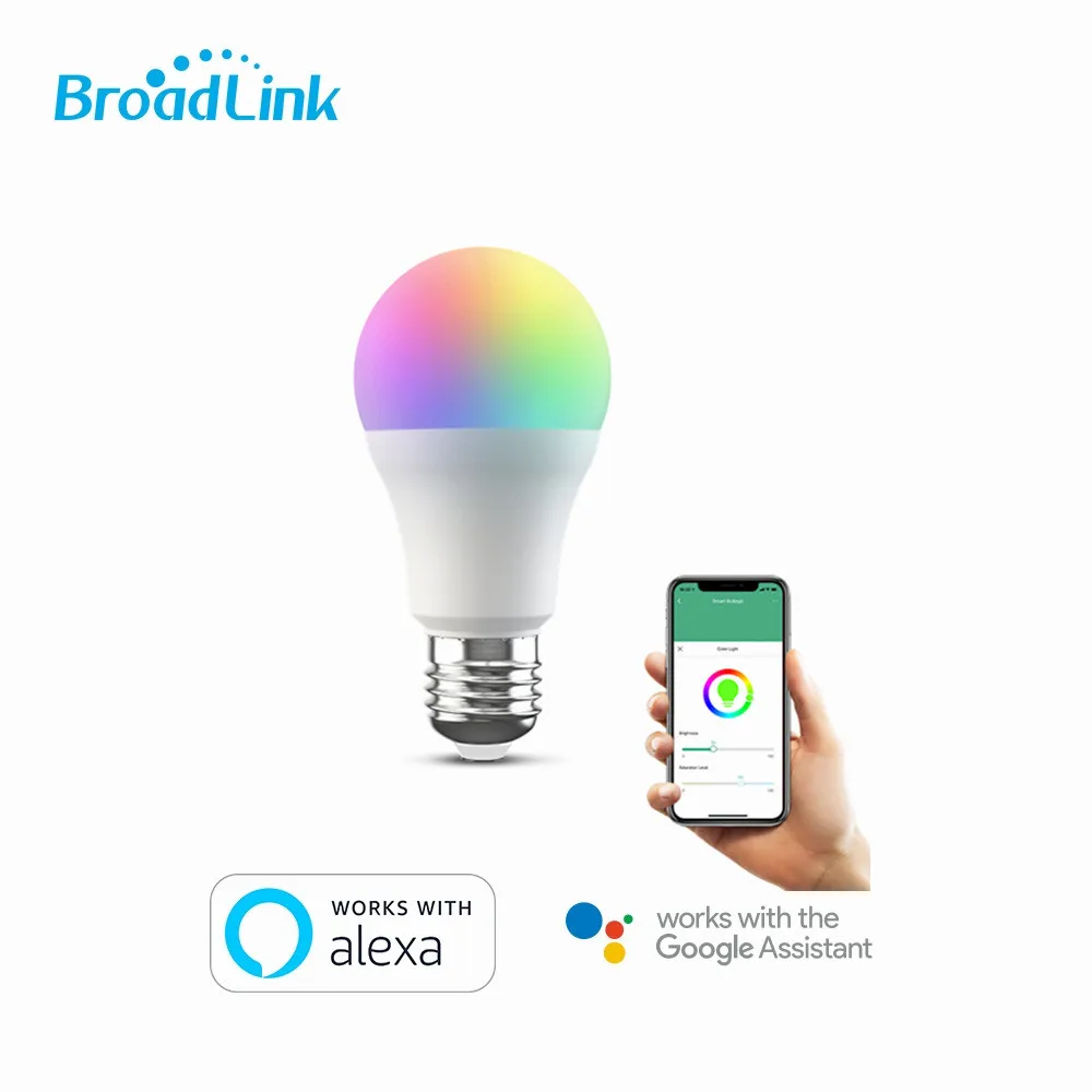 BroadLink LB1 умная светодиодная лампочка с регулированием яркости лампа для умного