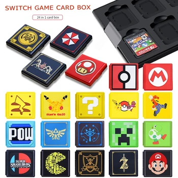 

for Nintendo Switch Cartoon Hard Shell 12 Game Cards Case Storage Box Holder Container for NS Switch Lite Protective Case Cover