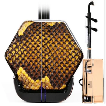 

Chinese Erhu Two strings violin fiddle Stringed Musical Instrument Solid wood Bow with case Erhu accessories Erheen