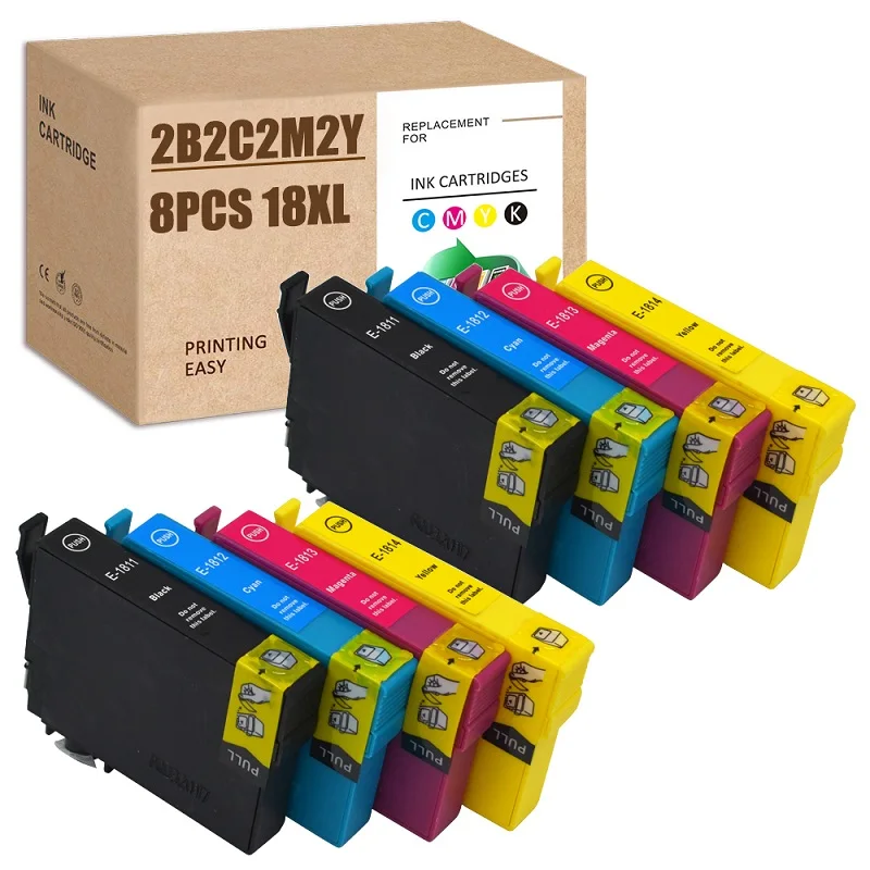 18XL 18 XL Ink Cartridges Remplacement for XP225 XP202 XP205 XP325 XP425 XP305 XP302 XP312 XP402 XP405 XP30 XP212 XP415 XP322 