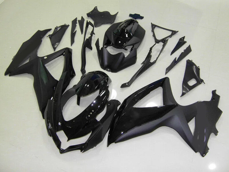 

New TOP (Injection molding) ABS Fairing Kits Fit For Suzuki GSX-R600 GSX-R750 K8 2008 2009 2010 Fairings set black Hot sell