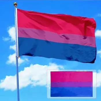 

Large Pride Flag Lesbian Flag Banner 3x5ft Polyester Creative Rainbow Light Weight Bisexual Tansgender Gay Durability
