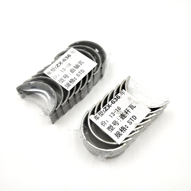 

Motorcycle 1 sets STD Piston bearing Connecting rod tile & crankshaft tile / Shell For Kawasaki ZX 6R ZX6R ZX636 2013-2018
