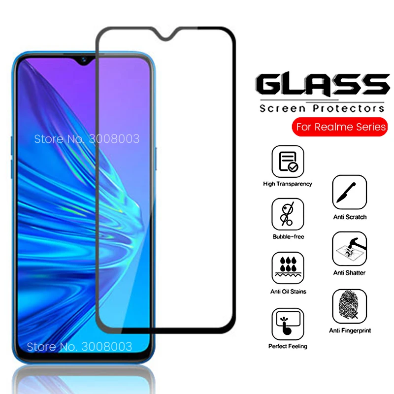 

safety tremp glass for oppo real me realme 3 x2 pro x lite xlite x2pro 3pro q xt 5 pro 5pro 5s screen protector glass phone film