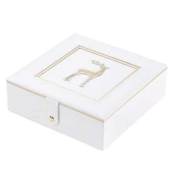 

New Fashion Leather Jewelry Box Gift Box for Jewelry Packaging Display Large Exquisite Makeup Case Luxury Jewelry Organizer