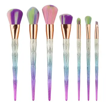 

7PCS/Set 3D Glitter Diamond Makeup Brushes Set Foundation Blending Powder Eyeshadow Contour Concealer Blush Make Up Brush Tools