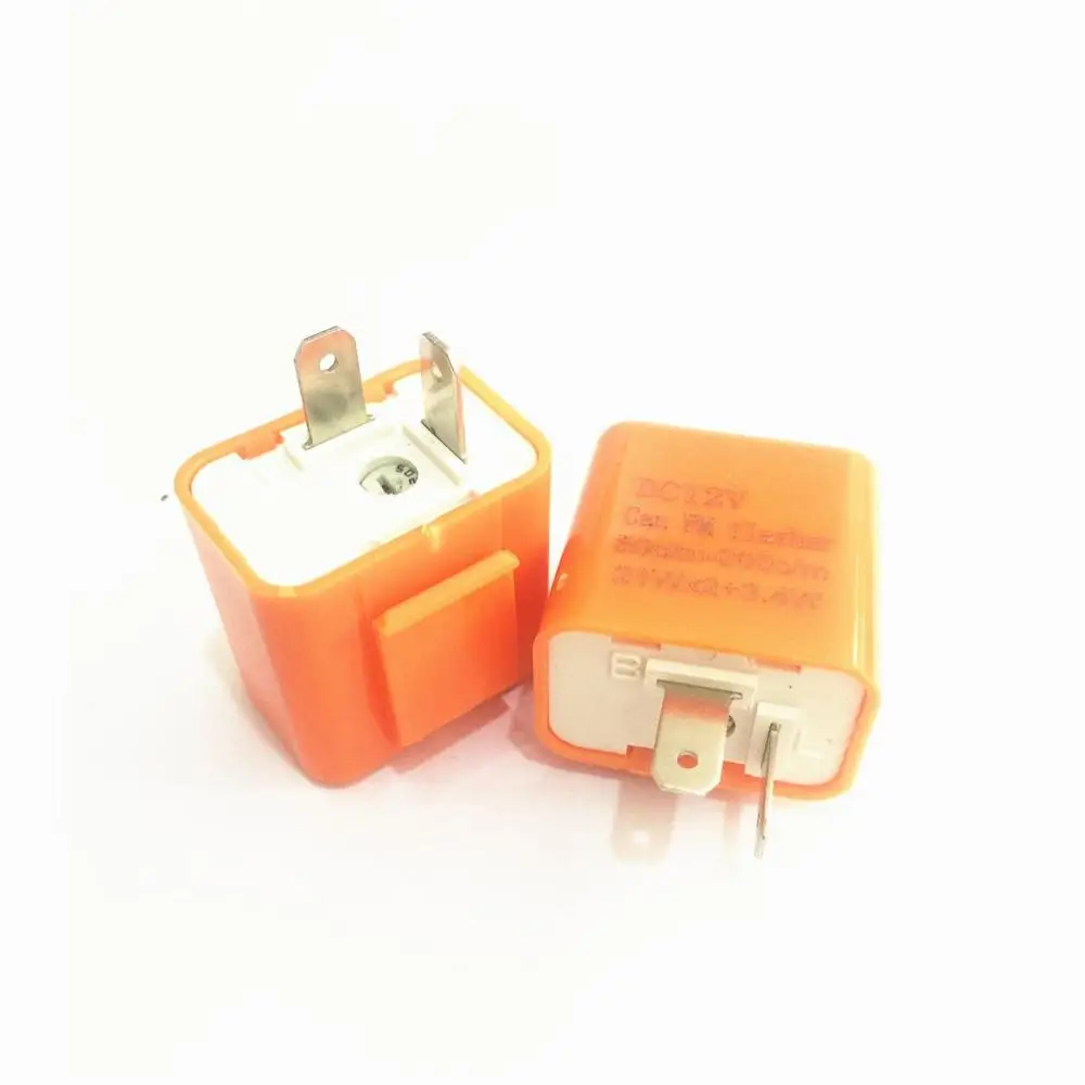 

12V 2 Pin Motorcycle Blinker Adjustable Led Flasher Relay Turn Signal Indicator Hyper Flashing Led Turn Signal
