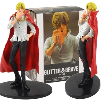 

25.5cm Anime Action Figure One Piece Sanji Glitter & Brave Vinsmoke Sanji Collectible Model Toy