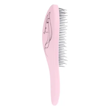 

Anti-Static Comb Hairdressing Comb Massage Plastic Simple Durable Hair Comb for Store Home (Pink)