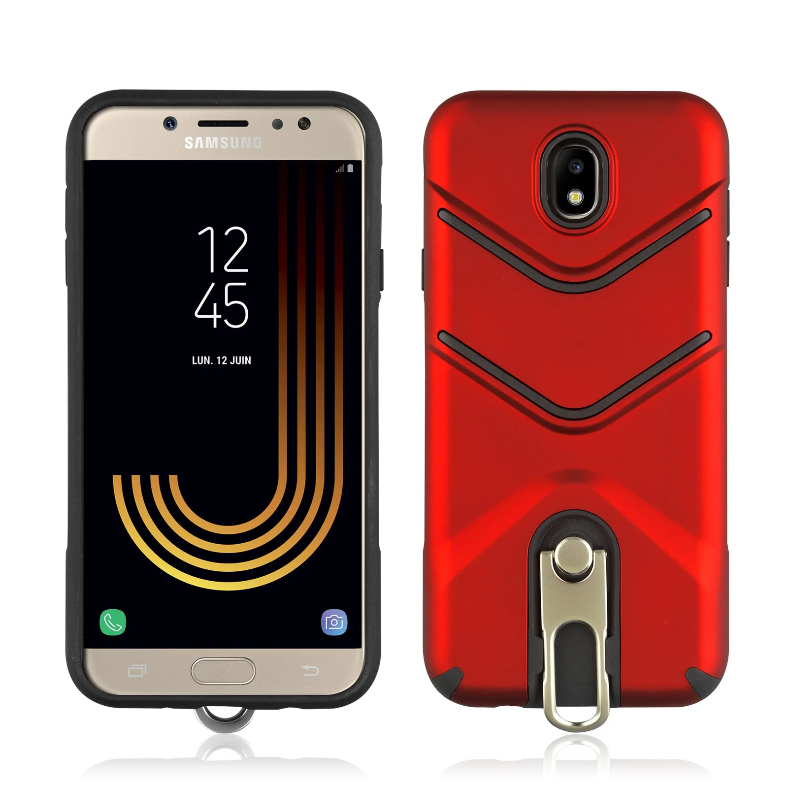 SAMSUNG J7 Pro Flexible Jingang Phone Case TPU + PC Double Layer Design Shatter-resistant Shock-resistant SAMSUNG Phone Case