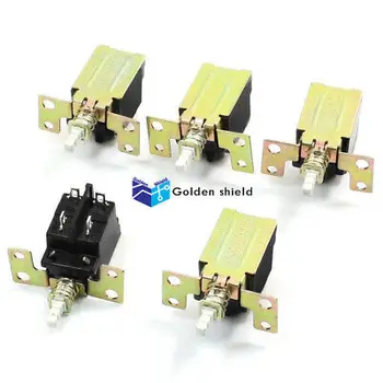 

5 Pcs DPST Self Locking 4 Pin Push Button Power Switch for TV 250V AC 5A