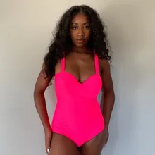 Неоновый розовый Боди, сдельный купальник,, Леопардовый сексуальный спортивный Монокини, пуш-ап, мягкий, с высоким вырезом, купальный костюм, женский купальник, S-L