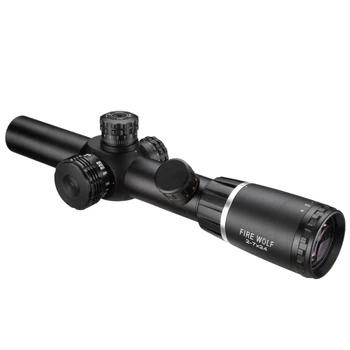 Fire Wolf 2-7X24 Hunting and equipment tactical Optical sight red dot Illuminated Airsoft accessories Rifle Scopes for hunting 3