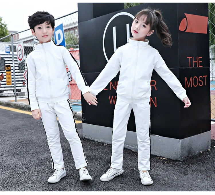 Primary School STUDENT'S Kindergarten Suit Spring And Autumn Customizable Sports Clothing Children School Uniform Business Attir
