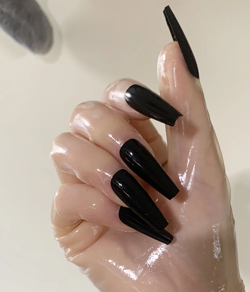 Cosplay Gloves Women's Men's Oil Shiny Transparent Super Thin Latex Zentai