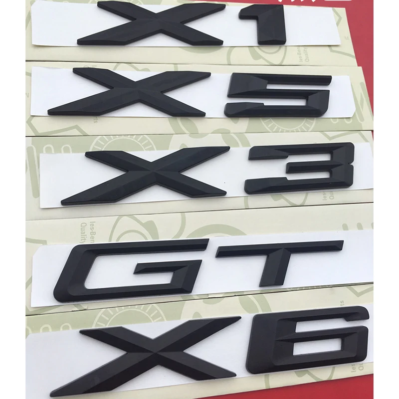 Эмблема с буквенным номером для BMW X1 X3 X4 X5 X6 GT Z4 значок именем в багажнике стильная