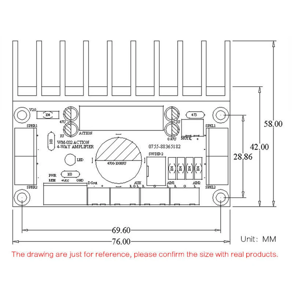 4 канала Замена автомобиля аудио DIY модуль HIFI TDA7388 аксессуары усилитель доска Универсальный прочный дом 4X41 электронный