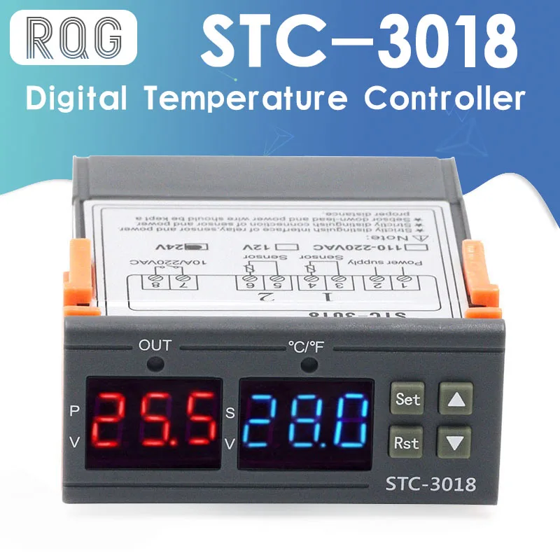Digital Display thermostat Temperature Controller DC 12V 50~110°C Relay Output 