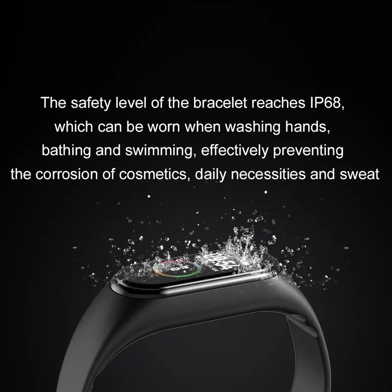 M4 Смарт-часы фитнес-трекер для измерения сердечного ритма Bluetooth Смарт-браслет часы Спорт водонепроницаемый браслет для XiaoMi iPhone