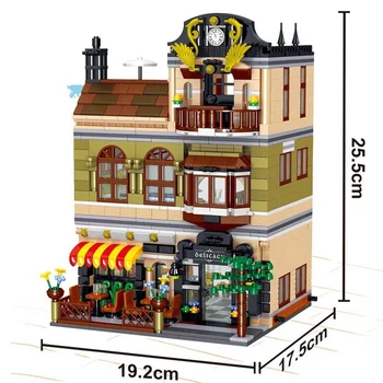 

Street View Modular Chinese Restaurant Compatible Lepining 10243 Restaurant Building Blocks Bricks Toys Kids Birthday Gift