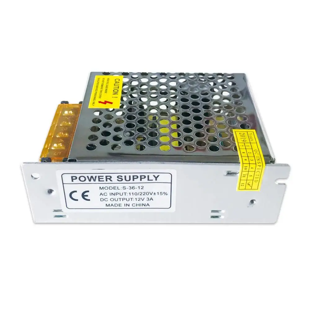 DC12V 3A 40W трансформаторы светодиодный адаптер питания для светодиодных лент выключатель питания светодиодный драйвер