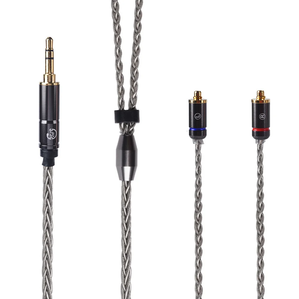LZ 8 core 6N один Кристалл Медь посеребренный кабель 2,5/3,5/4,4 мм сбалансированный кабель с MMCX разъем для LZ A5 A4 HQ8 HQ10