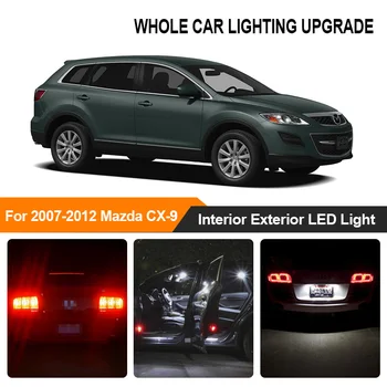 

White Red Car Bulbs Exterior Interior LED Light For 2007-2009 2010 2011 2012 Mazda CX-9 Reverse Brake Parking Turn Signal Lamp