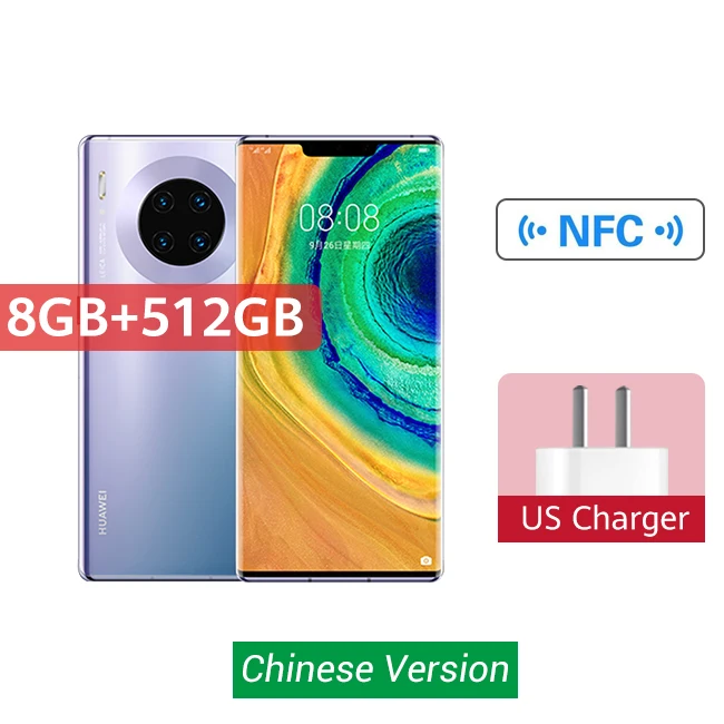 huawei mate 30 Pro 5G смартфон 40MP Тройная камера s 32MP фронтальная камера 6,53 ''полный экран Kirin 990 27W Беспроводная QC Скидка 600 руб. /. При заказе от 5500 руб. /Промокод: newyear600 / Ко - Цвет: 8G 512G Silver 5G