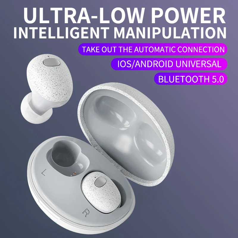 Настоящая Hi Fi беспроводная bluetooth гарнитура 5 0 TWS с двумя ушками зарядная док