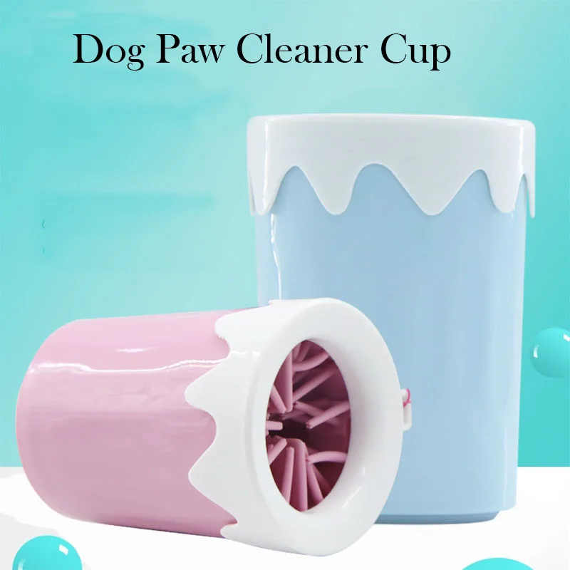 

HEYPET Dog Paw Cleaner Cup Soft Silicone Combs Portable Pet Foot Cup Paw Clean Brush Quickly Wash Dirty Cat Foot Cleaning Bucket